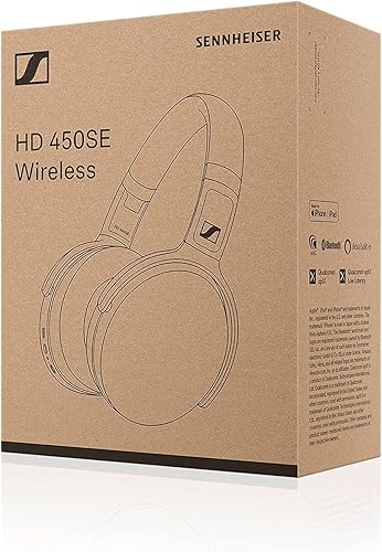 Miniatura 7 de Sennheiser Auriculares inalámbricos HD 450SE Bluetooth 5.0 negros con Alexa incorporada, cancelación activa de ruido, duración de la batería de 30