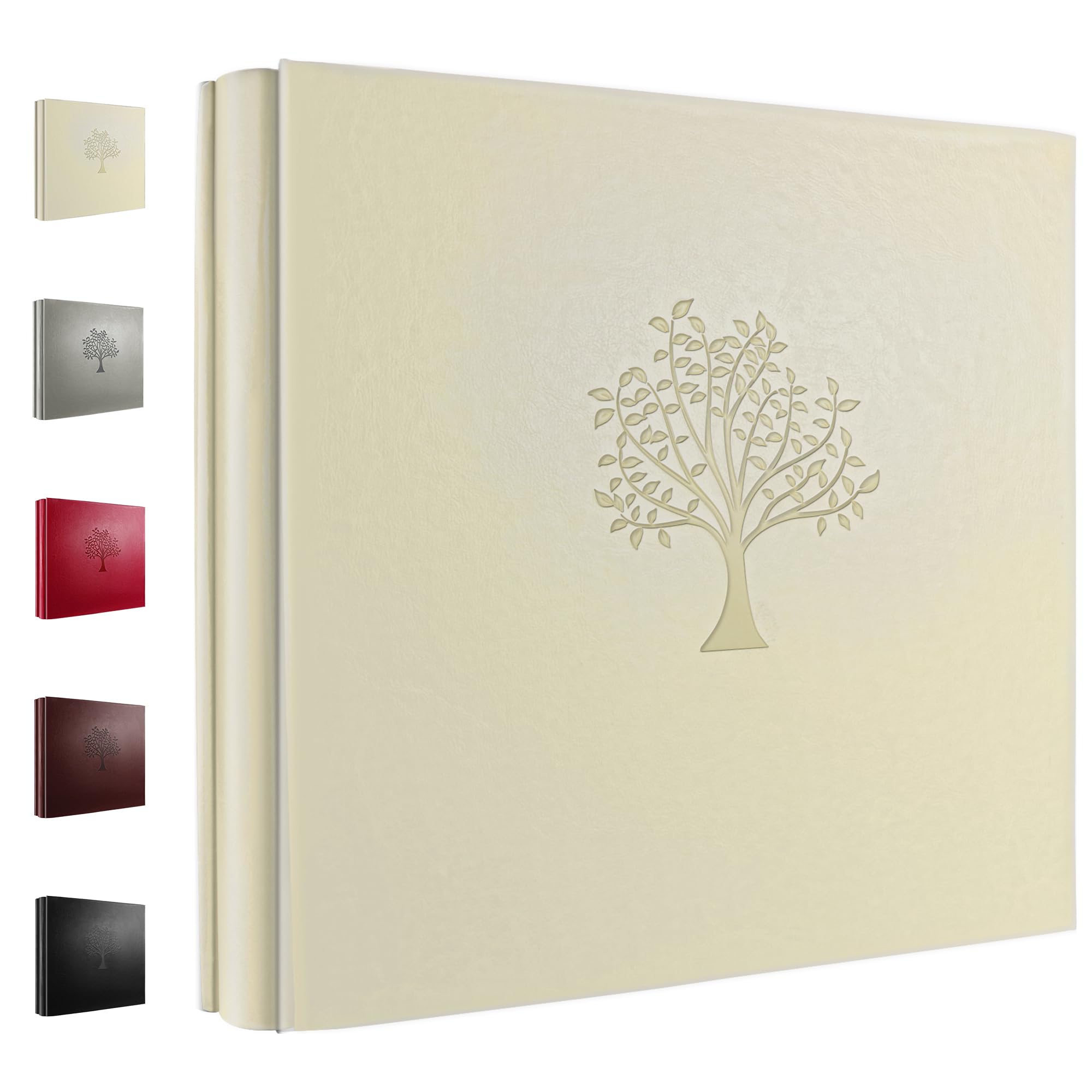 600 Photo Album for 4x6 600 Large Photos Premium Leather Cover Inner Black Page Vertical Photo Book for Family Wedding Graduation