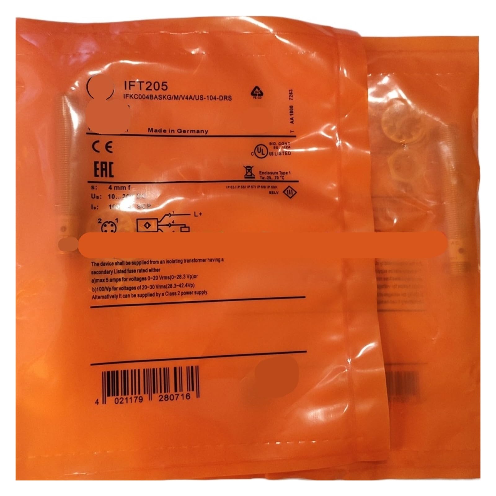 YMUGUEGH 1PCS IFT200 IFT201 IFT202 IFT203 IFT204 IFT205 Inductive Sensor(IFT202)