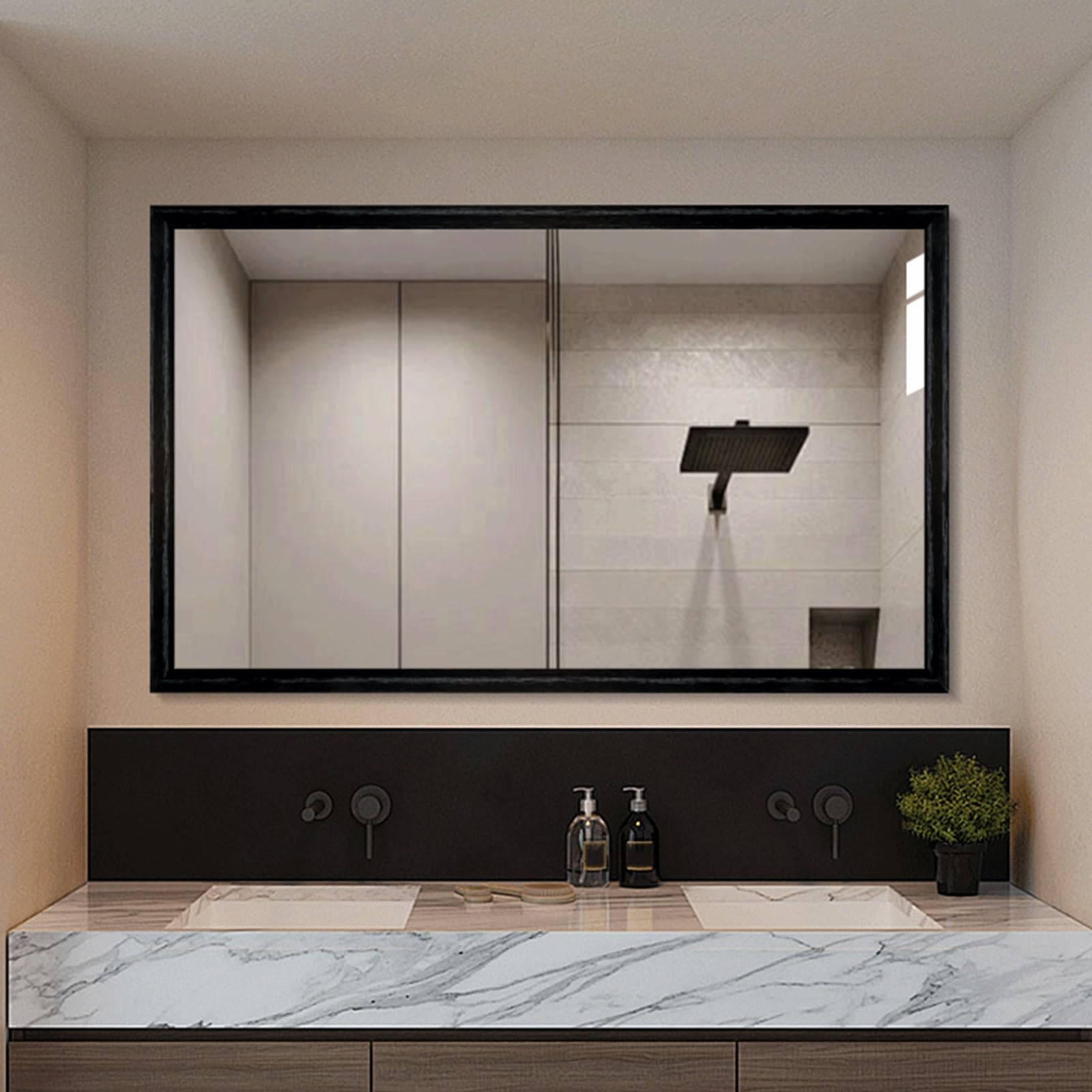Miroir mural HD pour illuminer votre salle de bain le matin
