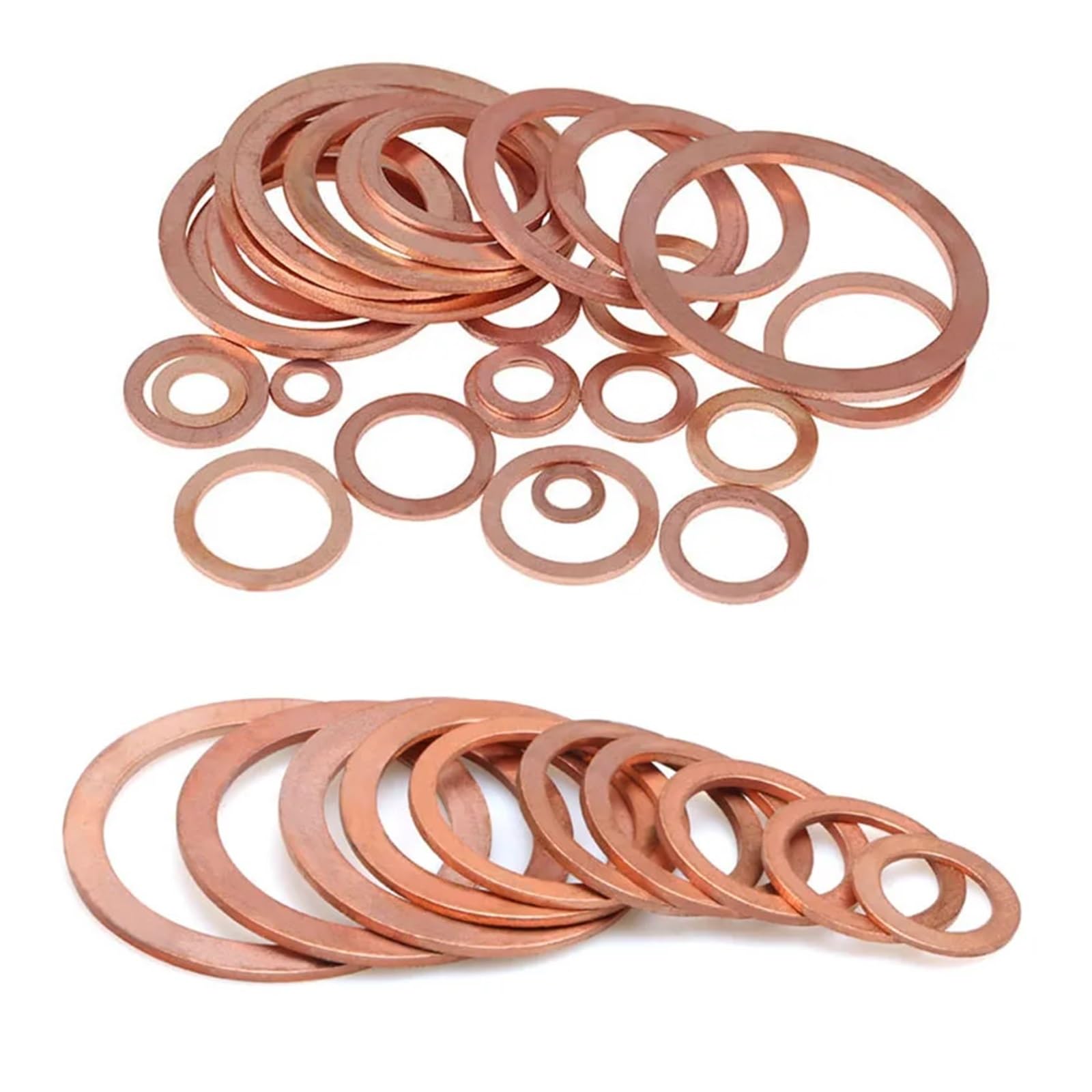 Arandelas de latón Arandelas Arandela Junta Redond 5-25 uds anillo de sellado arandela plana de cobre junta tórica M5 M6 M8 M10-M20 M22 M24 cuñas sólidas arandelas anillos sello espaciador(M22x30x1.5m