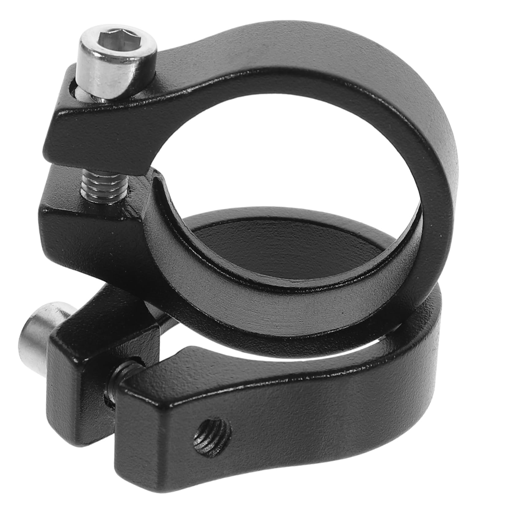 SUPVOX 2Pcs Durable Aluminium Alloy Seatpost Clamp for Bikes Single Bolt Seat Tube Clip Easy Installation Bike Accessory for Compatibility
