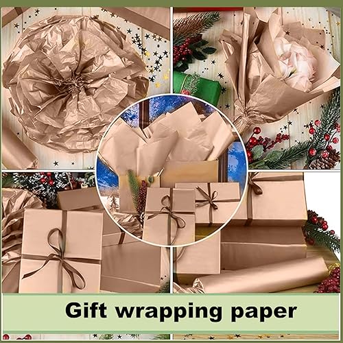 Miniatura 4 de 30 hojas de papel de seda a granel, hojas de papel de seda para embalaje, regalos de cumpleaños, envoltura, fiesta de boda (oro rosa)