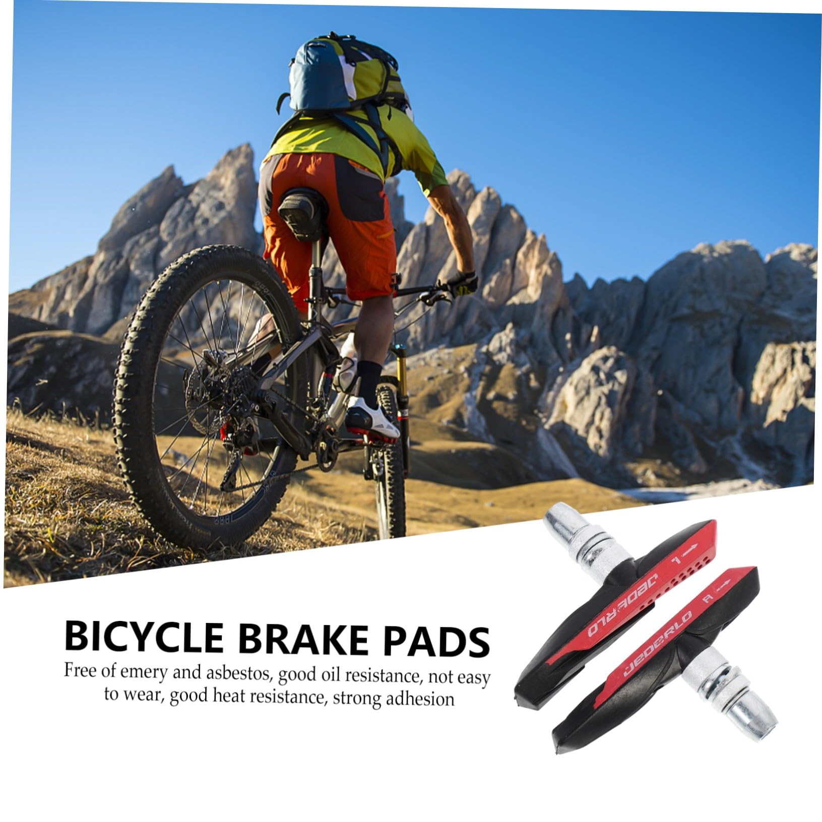 Kisangel 5paires Plaquettes De Frein De Vélo Silencieuses Plaquettes De Frein pour Vélo De Route Et VTT Compatibles Et Résistantes Installation Facile