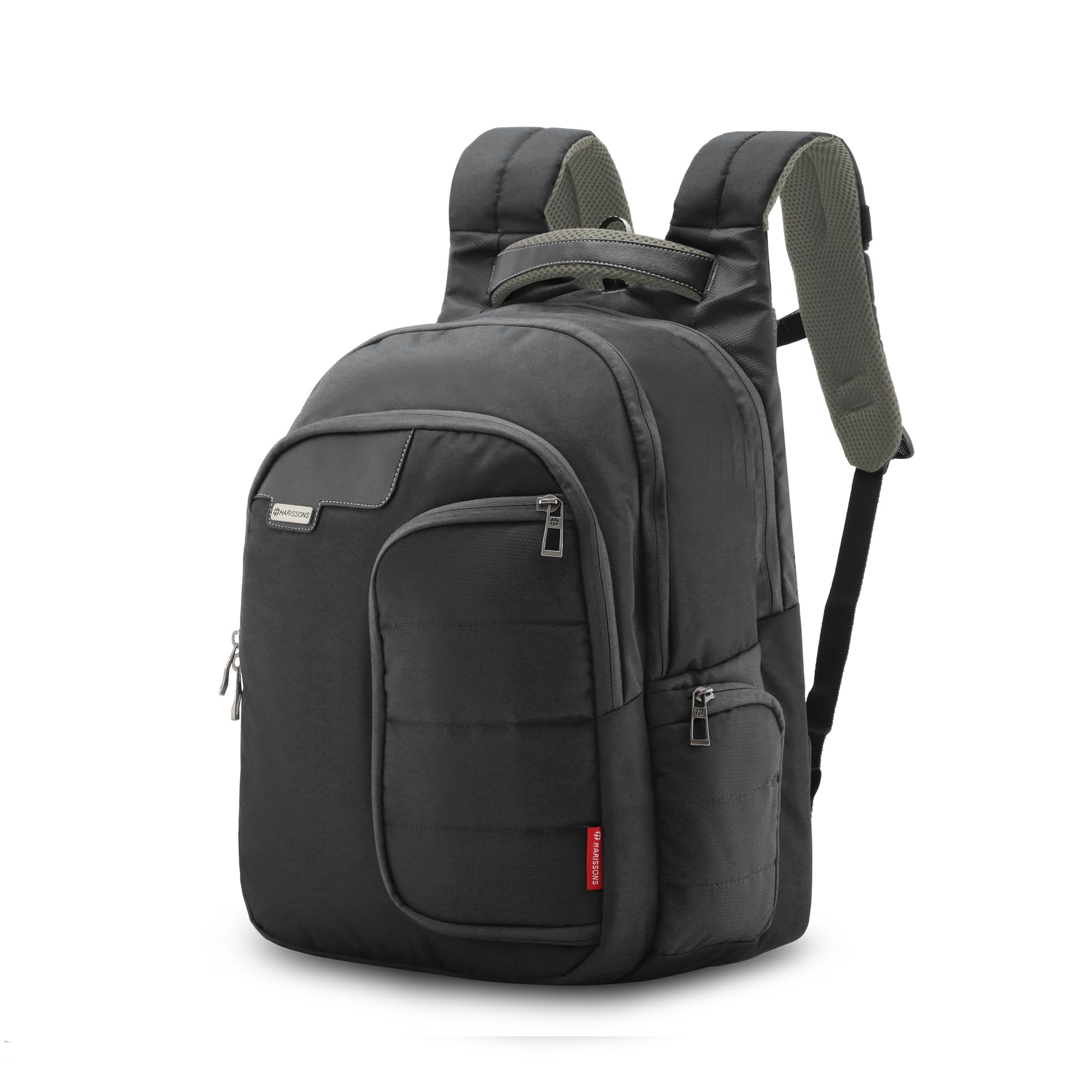 harissons Vervo Laptop Backpack | 40L | Fits 15.6” Laptop | 1000D Dobby PU Polyester & Vegan Leather | Tablet Sleeve, Trolley Friendly, Multi-Pocket Organizer | Work, Travel & College-picture-11