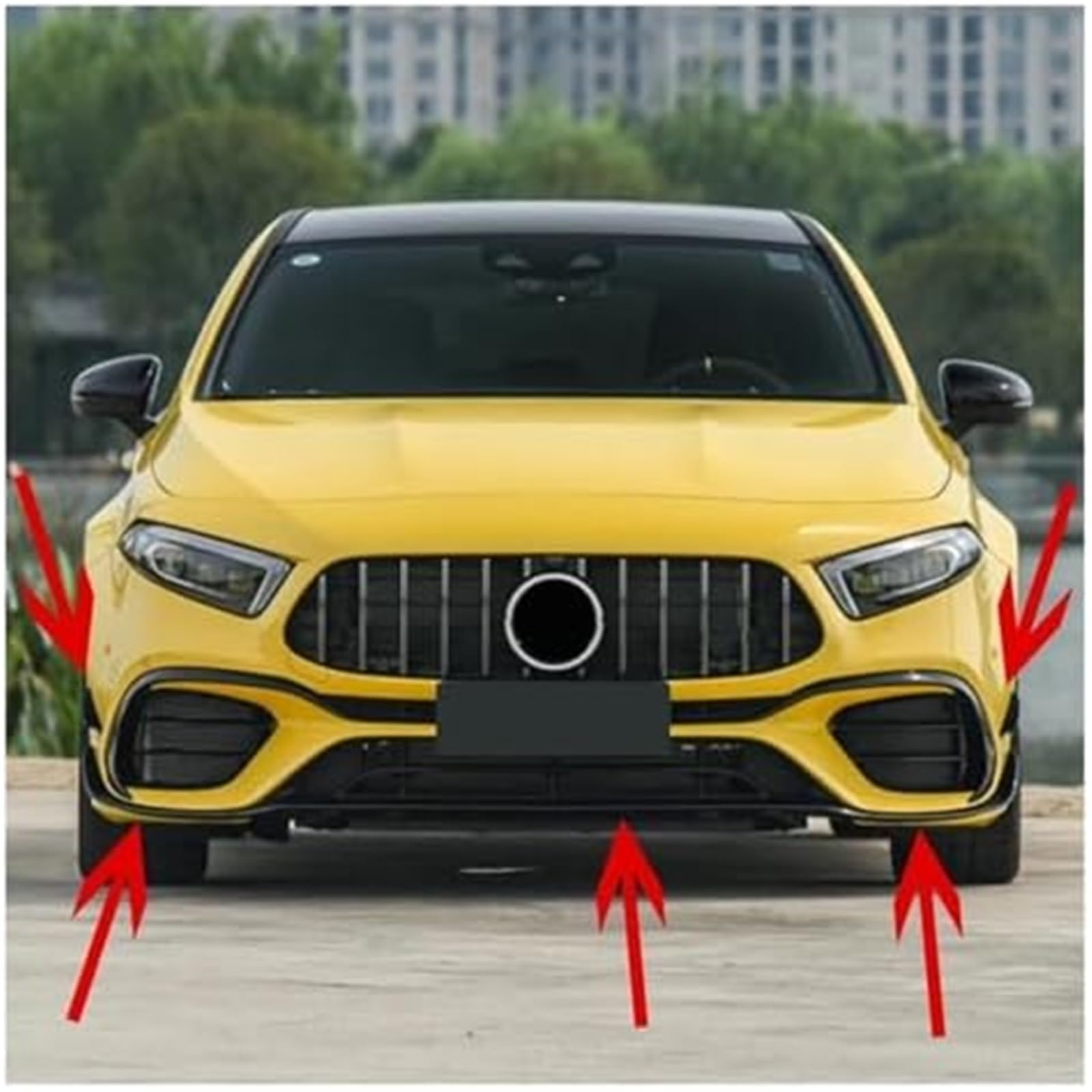 Splitter, dla Benz, dla Klasy A W177 A45, dla AMG 2018 + Spoiler