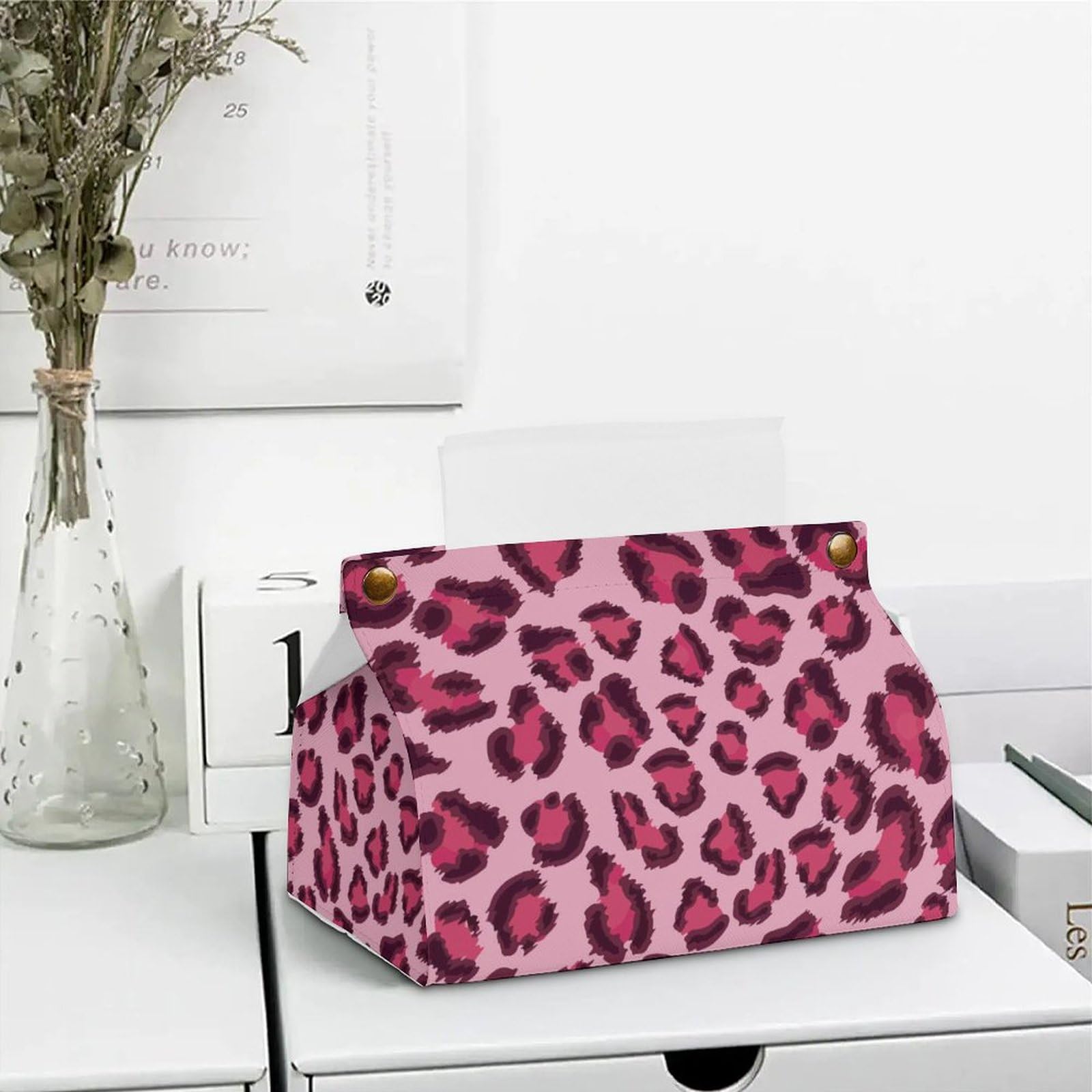 おもち柄ピンクティッシュケース Amazon｜ティッシュケース レオパード柄 豹柄 ヒョウ柄 ピンク