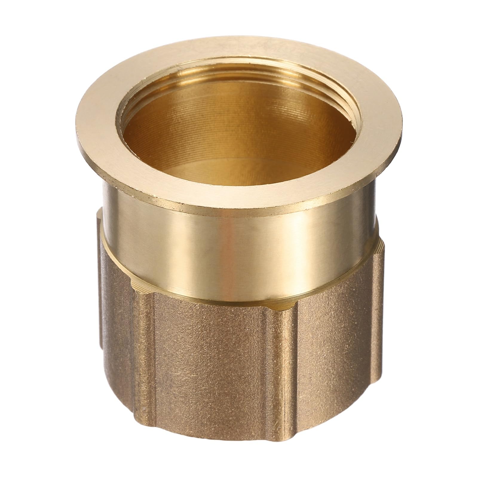 sourcing map Faucet Nut Fixed Base, ID 1.18" x H 1.57" Copper Fixing Nut Tap Fastener, Fixed Faucet Assembly for Kitchen and Bathroom