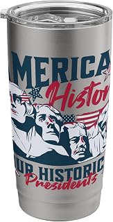 American History Four Historical Presidents - Mount-Rushmore Stainless Steel Insulated Tumbler