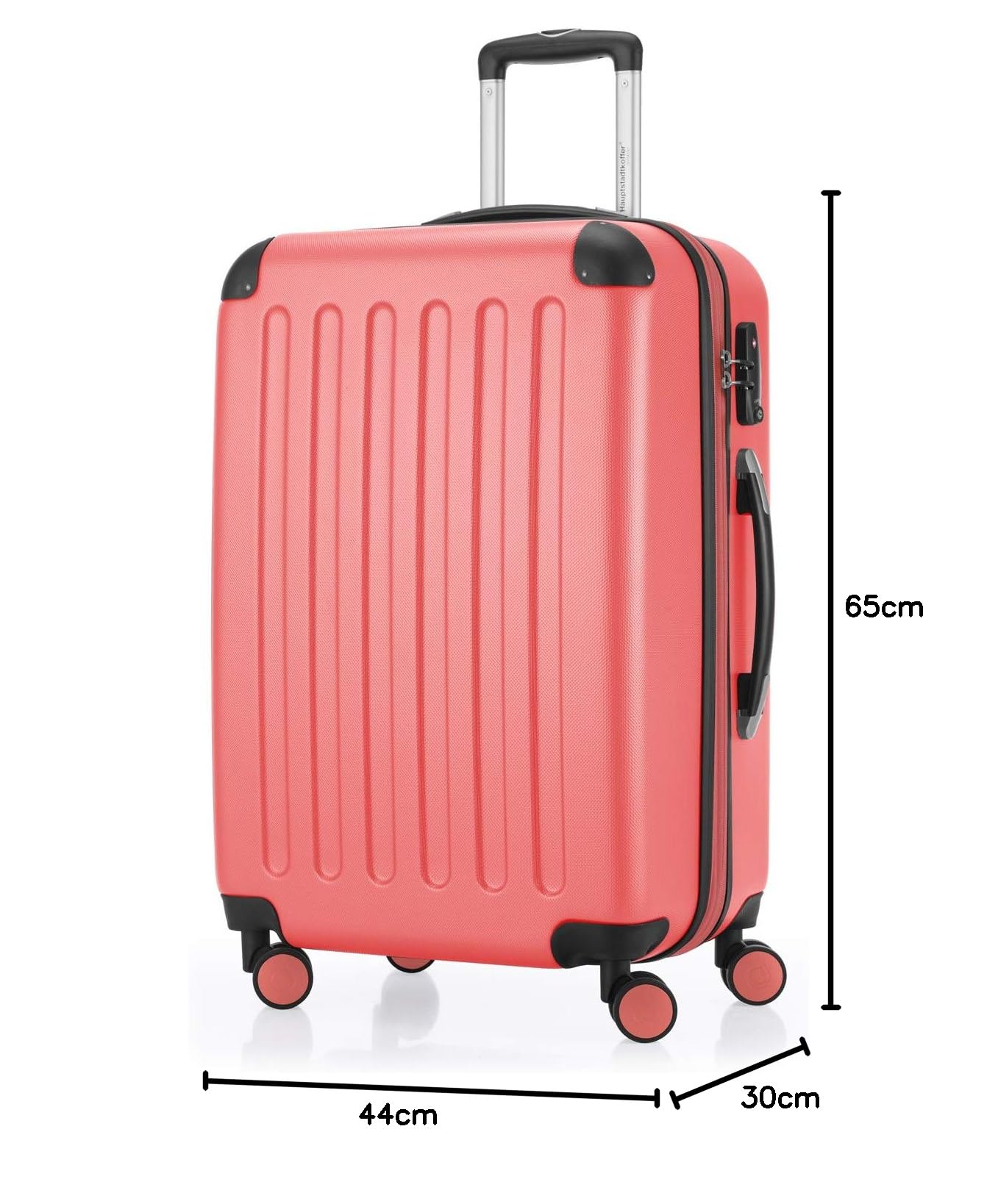 HAUPTSTADTKOFFER - Spree - Maleta rígida, Trolley expandible, Equipaje de Viaje, 4 Ruedas Dobles, TSA, 65 cm, 74 litros, Champán — view 332
