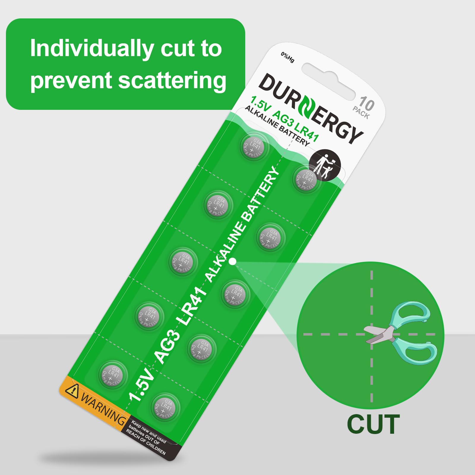 AG13 Lot De 8 Piles Bouton Alcalines LR44/AG13/A76 - 1.5V - Marque Eunicell - Envoi Suivi Piles Bouton Lr44