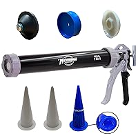 Vista 1 de Pistola de calafateo de Newborn, varilla redonda de aluminio, Negro, 1