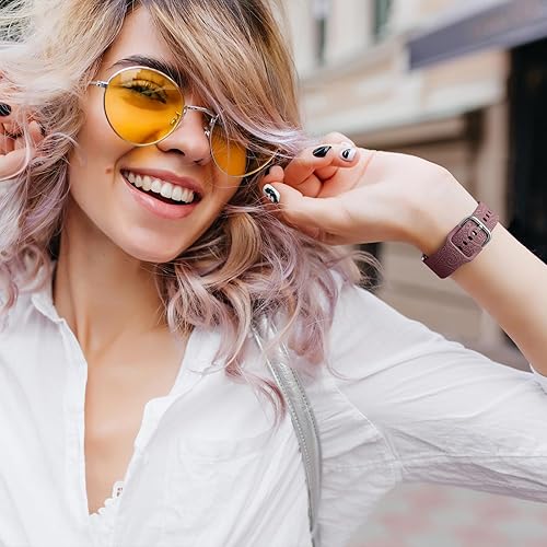 Vista 31 de Odbeai Correa compatible con Galaxy Watch 6, bandas grabadas florales compatibles con Samsung Watch 7, silicona suave, transpirable, impermeable