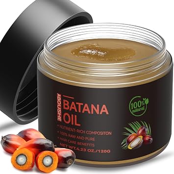 Raw Batana Oil for Hair Growth - 100% Pure, Organic Dr. Sebi Batana Hair Mask from Honduras - Unrefined Hair Growth Oil for Thicker, Stronger Hair, Prevents Hair Loss for Women & Men 4.2 OZ