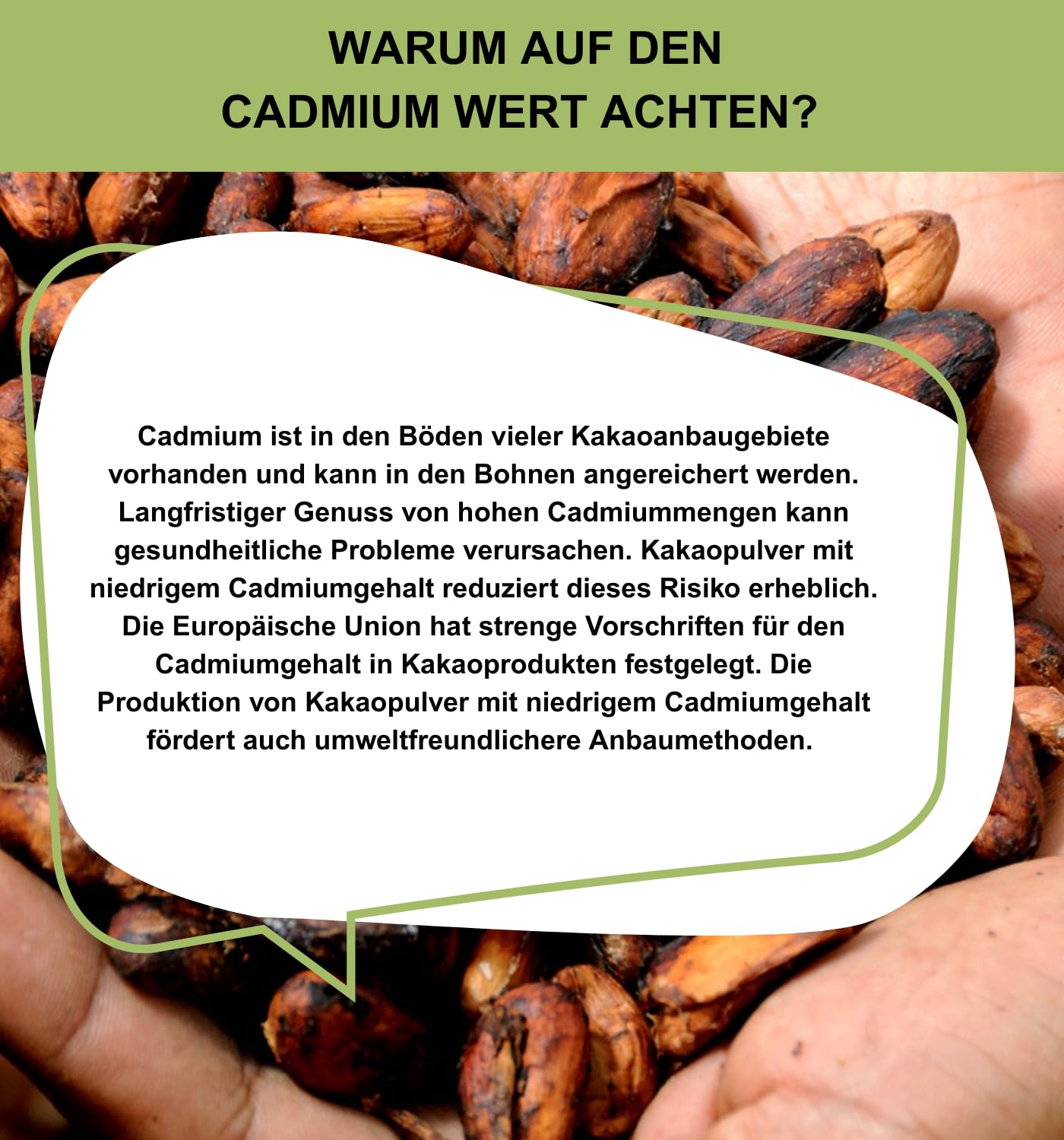 Edelmond® Bio Kakaopulver Frischware ✓ Roh, frische Ernte direkt vom Farmer ✓ Low Cadmium & Nickelwerte ✓ Edelkakao Grand Cru ✓ Ohne Spritzmittel (500 g)