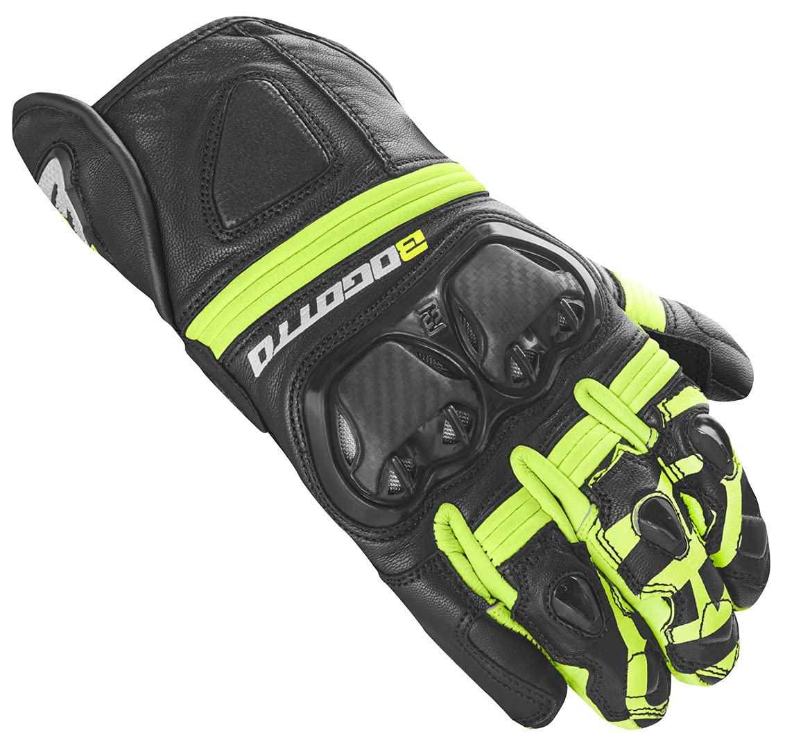 Bogotto Grand Champ Motorradhandschuhe, schwarz, XS