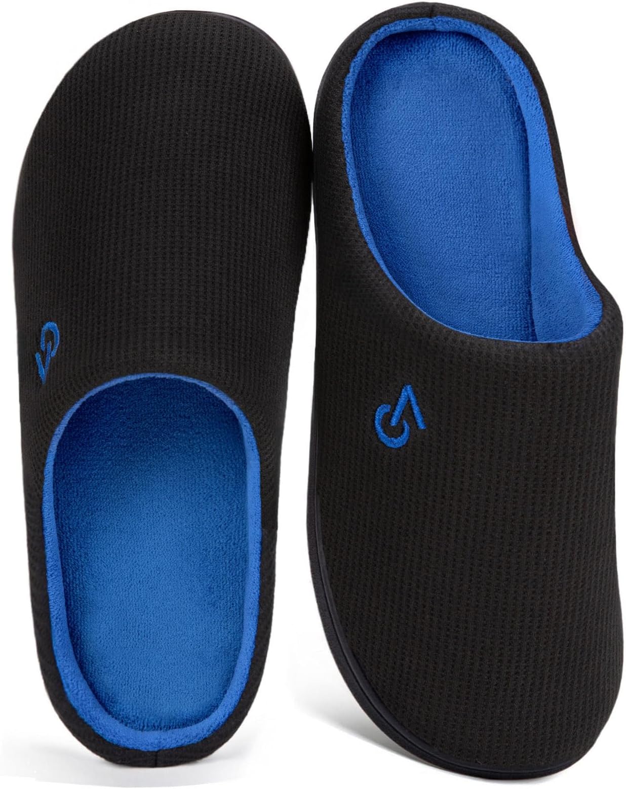 Men's Two-Tone Memory Foam Slippers