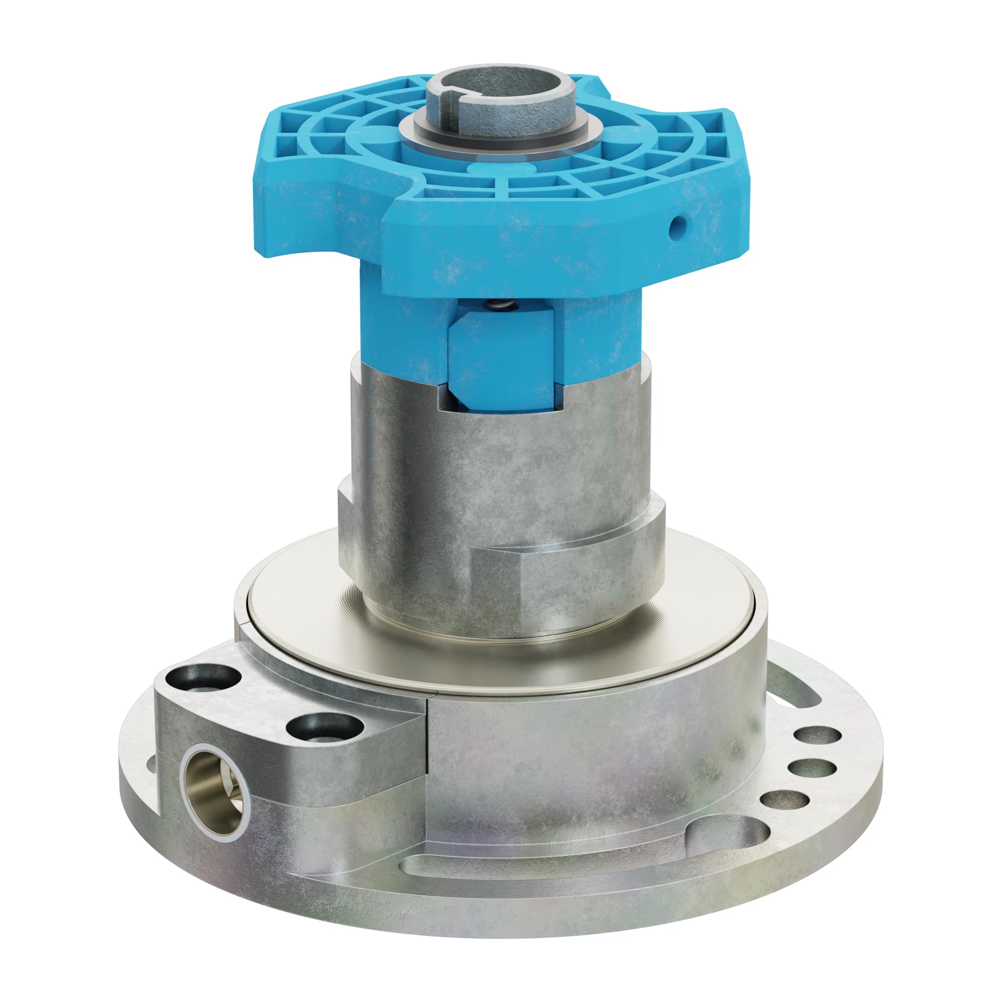 DIWARO® Kegelradgetriebe K035 Untersetzung 4:1 Antrieb 6mm Innenvierkant für SW 60 achtkant Stahlwelle