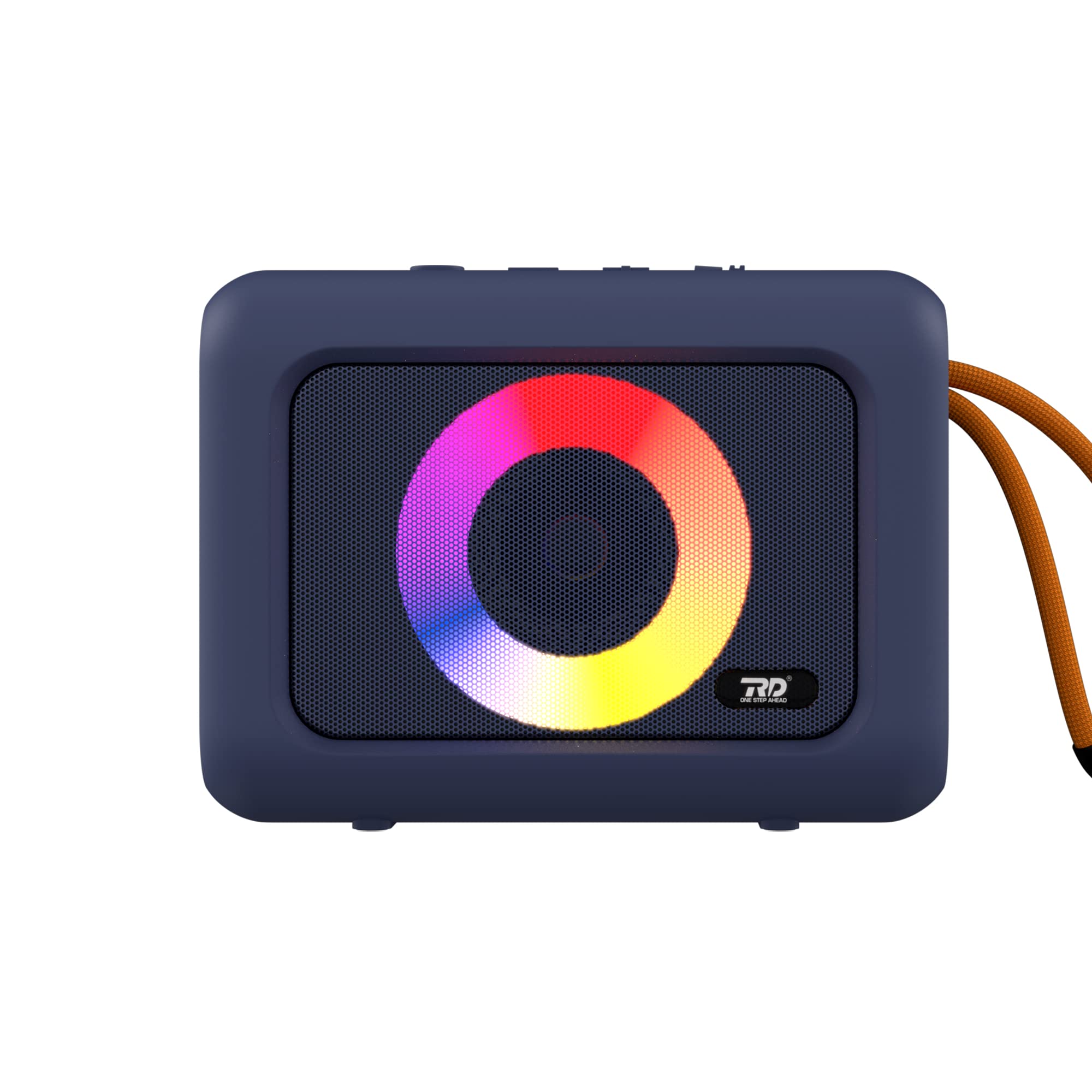 RD B-85 Calling Bluetooth Speaker | Stereo 5 Watt Upto 6 Hours Play-Time Portable Speaker | RGB LED Light, HD in-Built Mic, IPX4 Splash Proof | Bluetooth v5.0, USB, SD Card | 6 Months Warranty | Blue