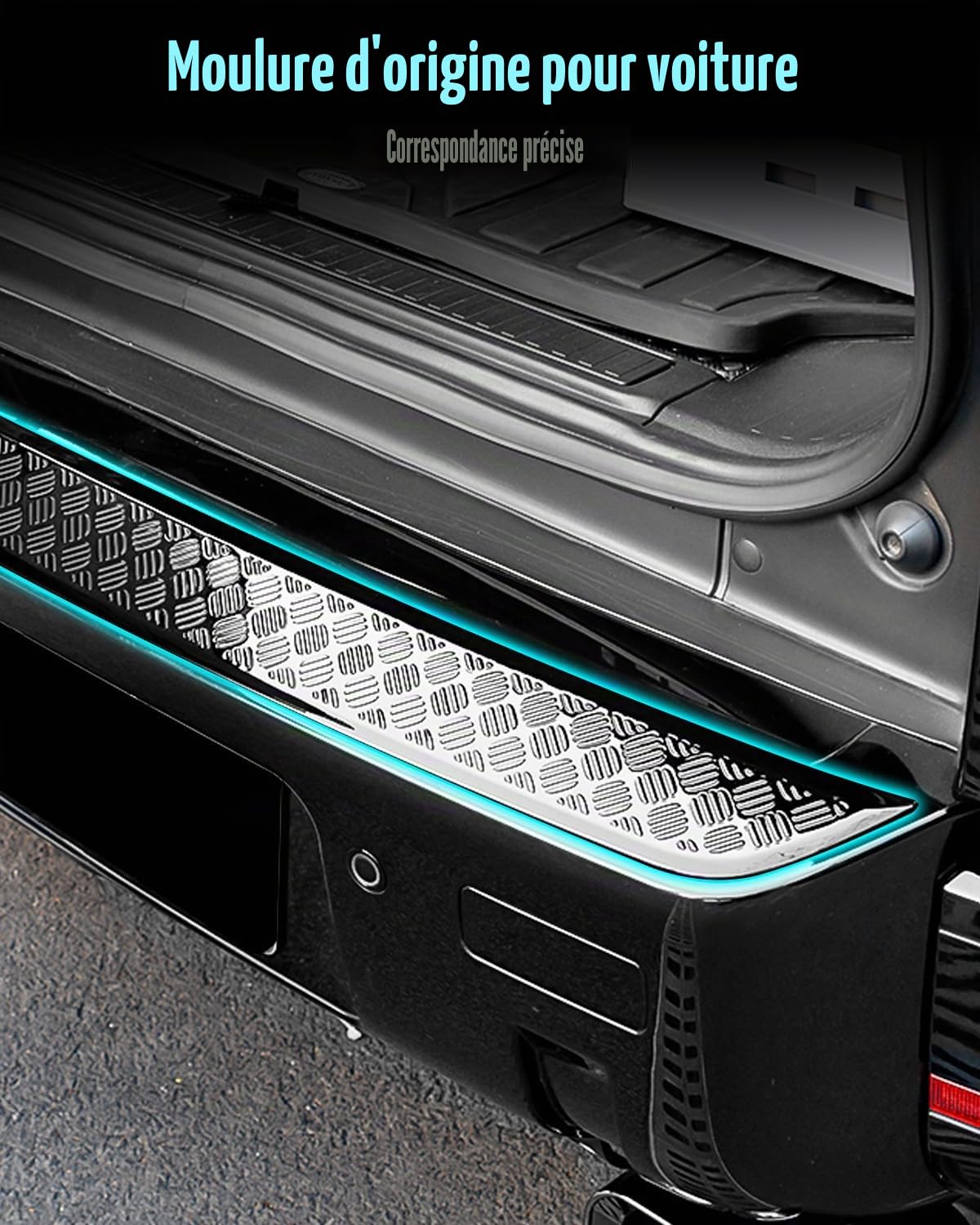 Coque de Protection Anti-Rayures pour Pare-Chocs arrière Compatible avec Land Rover Defender 90 110 130 2020-2025 Accessoires extérieurs