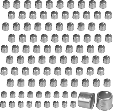 100 Pack Foskan 3/4 Inch PEX Stainless Steel Press Sleeves