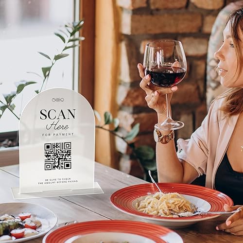 Miniatura 52 de UNIQOOO Paquete de 10 letreros de mesa de acrílico esmerilado de 8 x 10 pulgadas para boda con soportes, 1/8 pulgadas de grosor, hoja de letrero