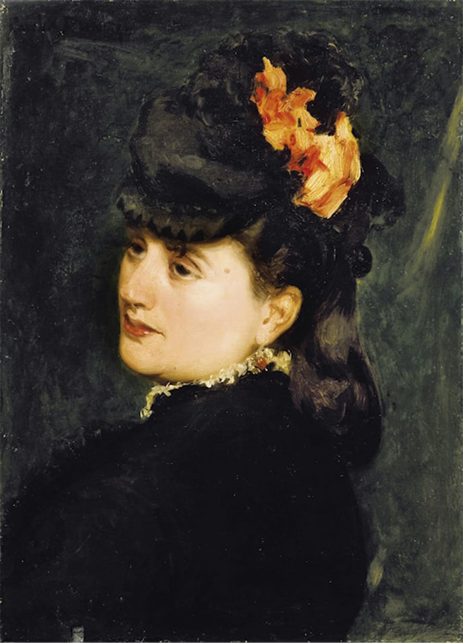 ARTXLXXBN Famous Painting Canvas Artwork Graffiti Print Madame Ernest Feydeau by Carolus-duran Portrait Canvas Image for Home Decor 60x90cm