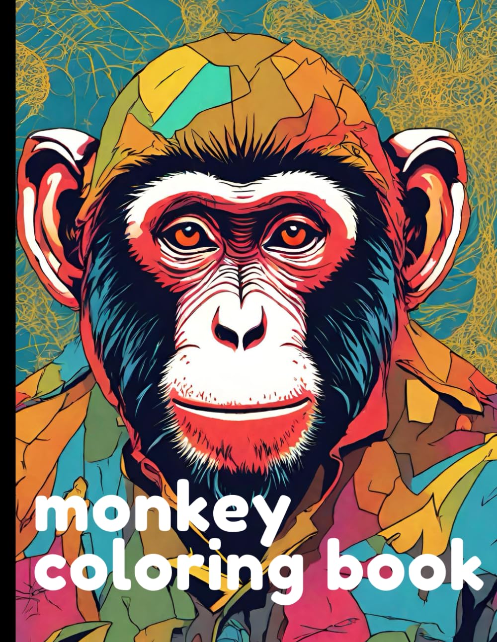 Monkey coloring book: Monkey coloring book for adults, children and kids