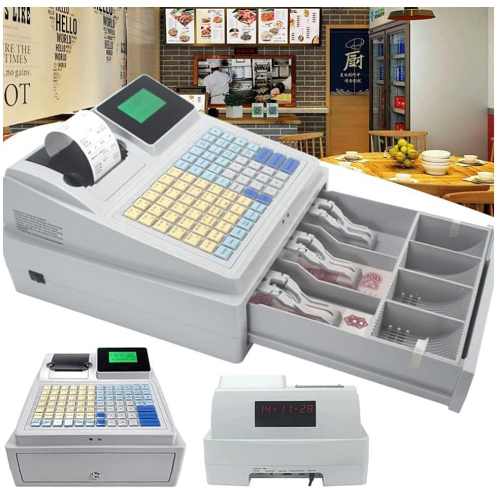 レジスター　レジプリンター Amazon.co.jp: オールインワンスマートキャッシャーレジスター