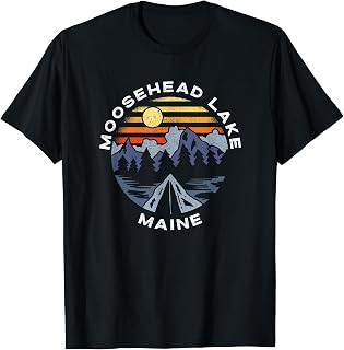 Moosehead Lake Maine Mountains Vacation Camping Souvenir T-Shirt