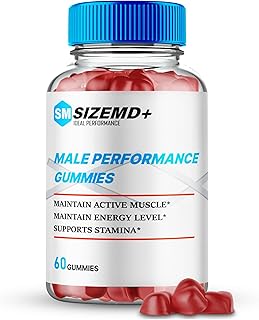 SizeMD+ Gummies, Official SizeMD + Gummies for Men - Maximum Strength Performance, All Natural Support Overall Health & Wellness, SizeMD Advanced Formula Support Gummy Reviews (1 Pack)
