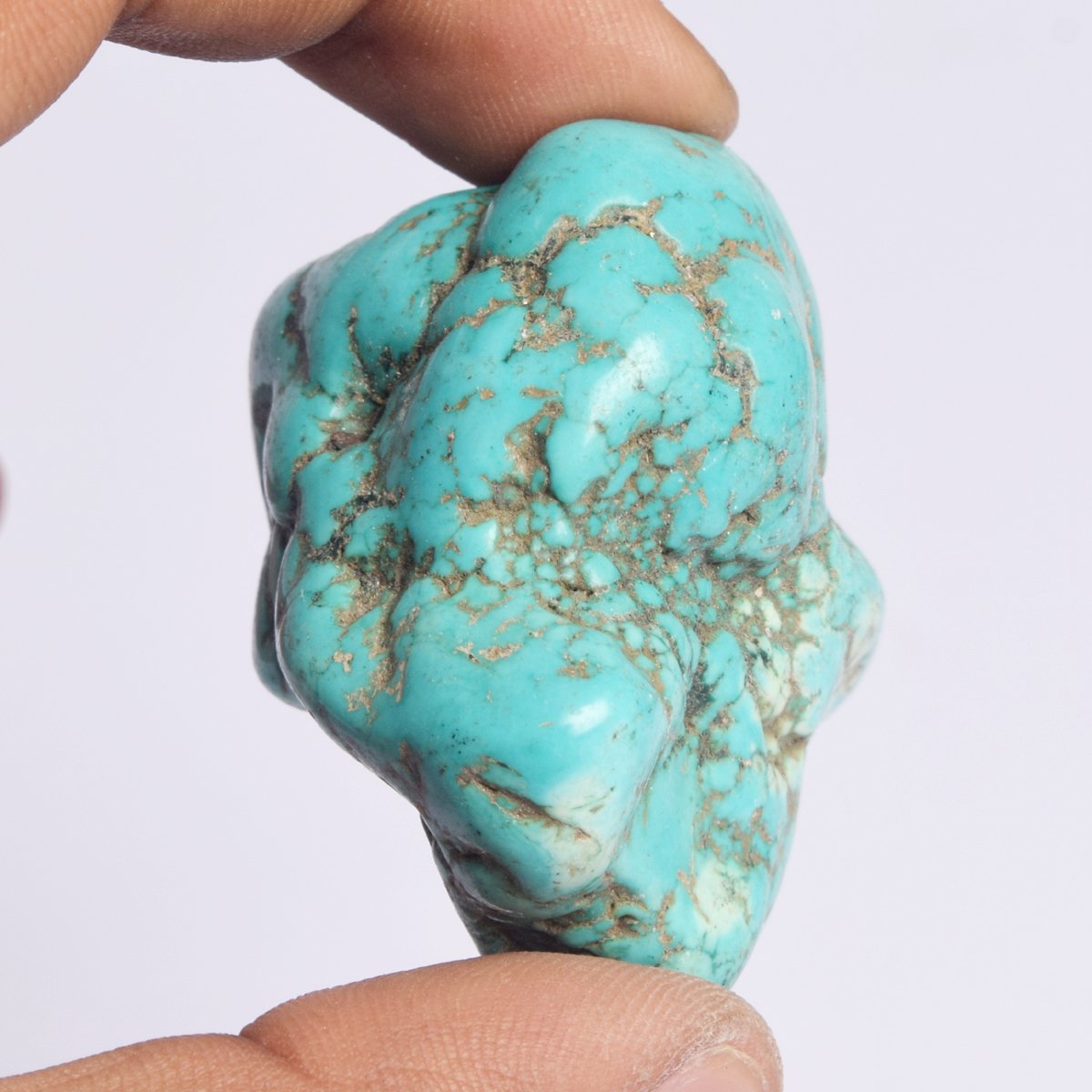 BR-629 Pierre précieuse naturelle en turquoise brute 344 carats, Pierre précieuse, Arizona - Bleu turquoise