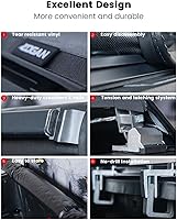 Vista 3 de Logan Tonneau - Cubierta enrollable suave para Toyota Tacoma 2016-2023, fundas para caja de camioneta compatibles con Toyota Tacoma 2016-2023 de 6