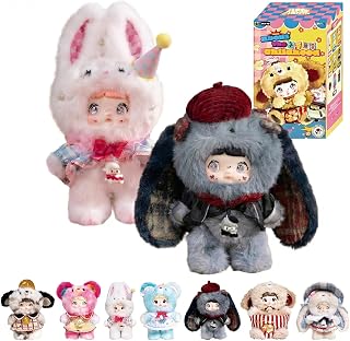 TheWave × Nommi 幼い頃の記憶シリーズ ブラインドボックス ぬいぐるみ ふわふわ アイチップ3種付き コレクション フィギュア 約22cm 癒し系 おもちゃ 誕生日 クリスマス プレゼント (ランダム1個)