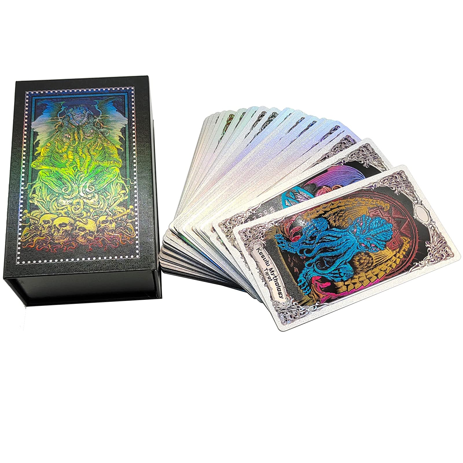 Jeu de cartes de tarot for débutants, jeu de cartes de tarot, jeu de cartes de tarot avec guide, cartes de tarot holographiques imperméables, jeu de cartes de prévision du destin for lecteurs débutant