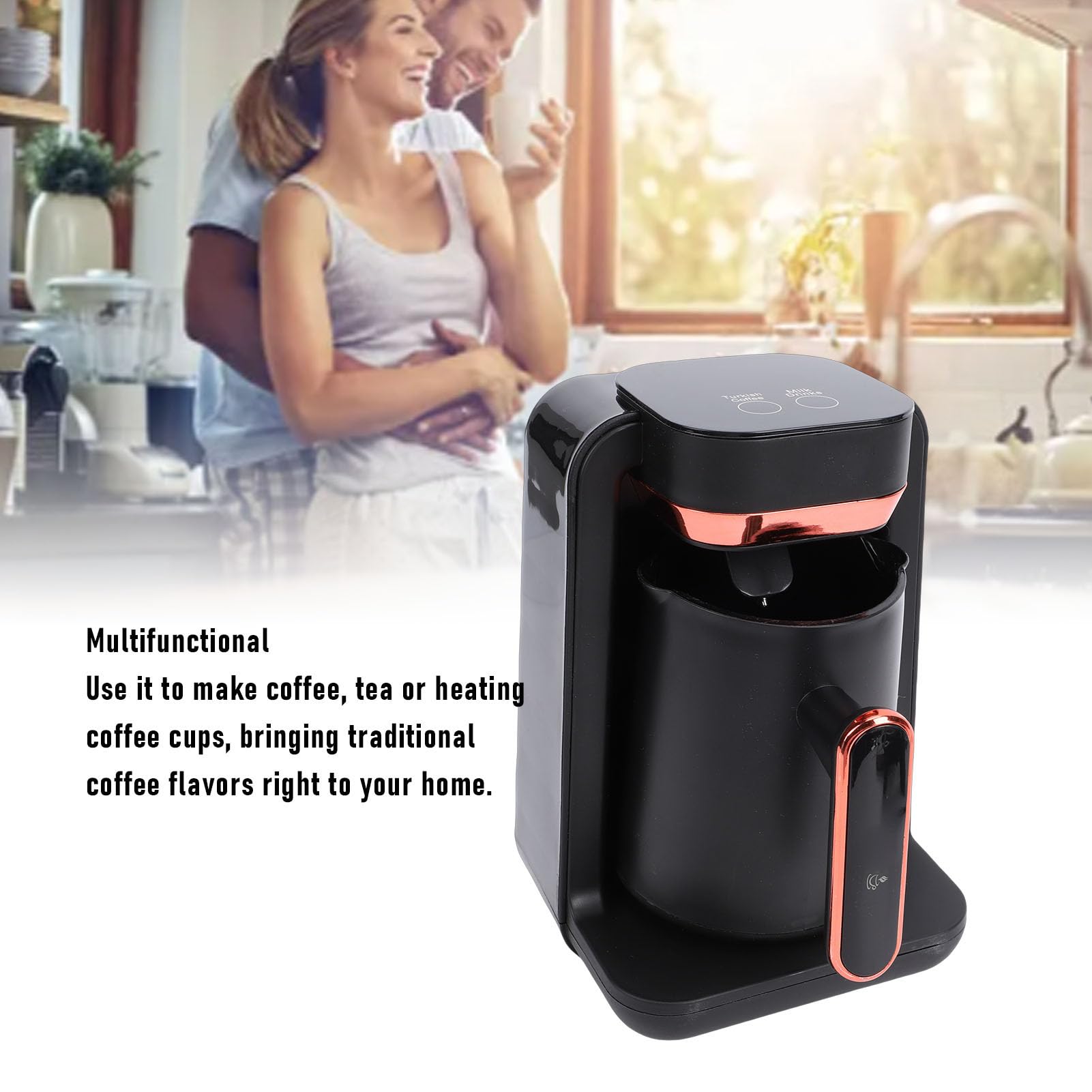 Buachois turca 500 W, máquina de té eléctrica portátil de 1 a 5 tazas