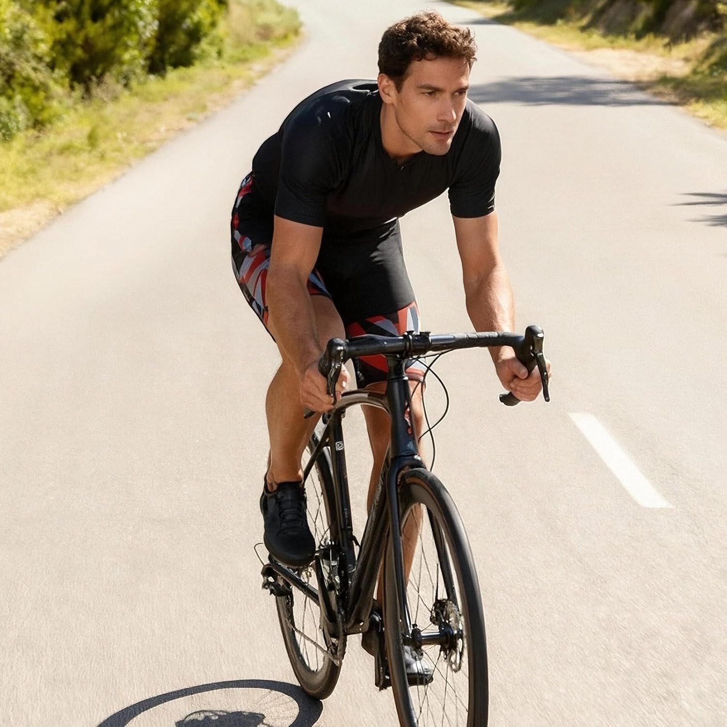 Santic Men's Cycling Shorts Padded Bicycle Riding Pants Bike Biking Clothes Cycle Wear Tights - Image 3