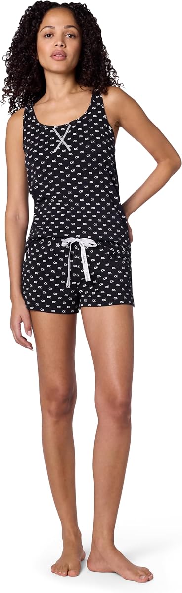Women's Tank Top and Boxer Short Pajama Set