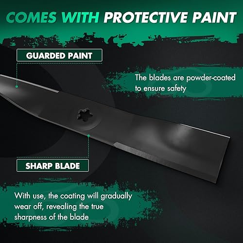 Miniatura 3 de SCITOO 173921 Cuchilla de cortacésped para cubierta de 48 pulgadas para Husqvarna 2748GLS, GTH 2548, YTH 1848XP, YTH 2148, YTH 2348, YTH 2448, YTH