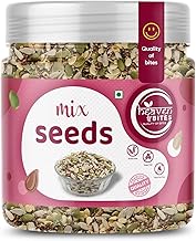 Heaven Bites Raw Mix Seeds 900g- Pumpkin, Watermelon, Flax, Sunflower and Chia Seeds for Eating Healthy Mix Calcium and Protein Rich