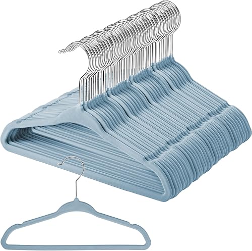 Tanlade Paquete de 72 perchas de terciopelo para bebés recién nacidos, perchas para ropa de bebé, perchas para ropa de bebé, perchas para ropa de