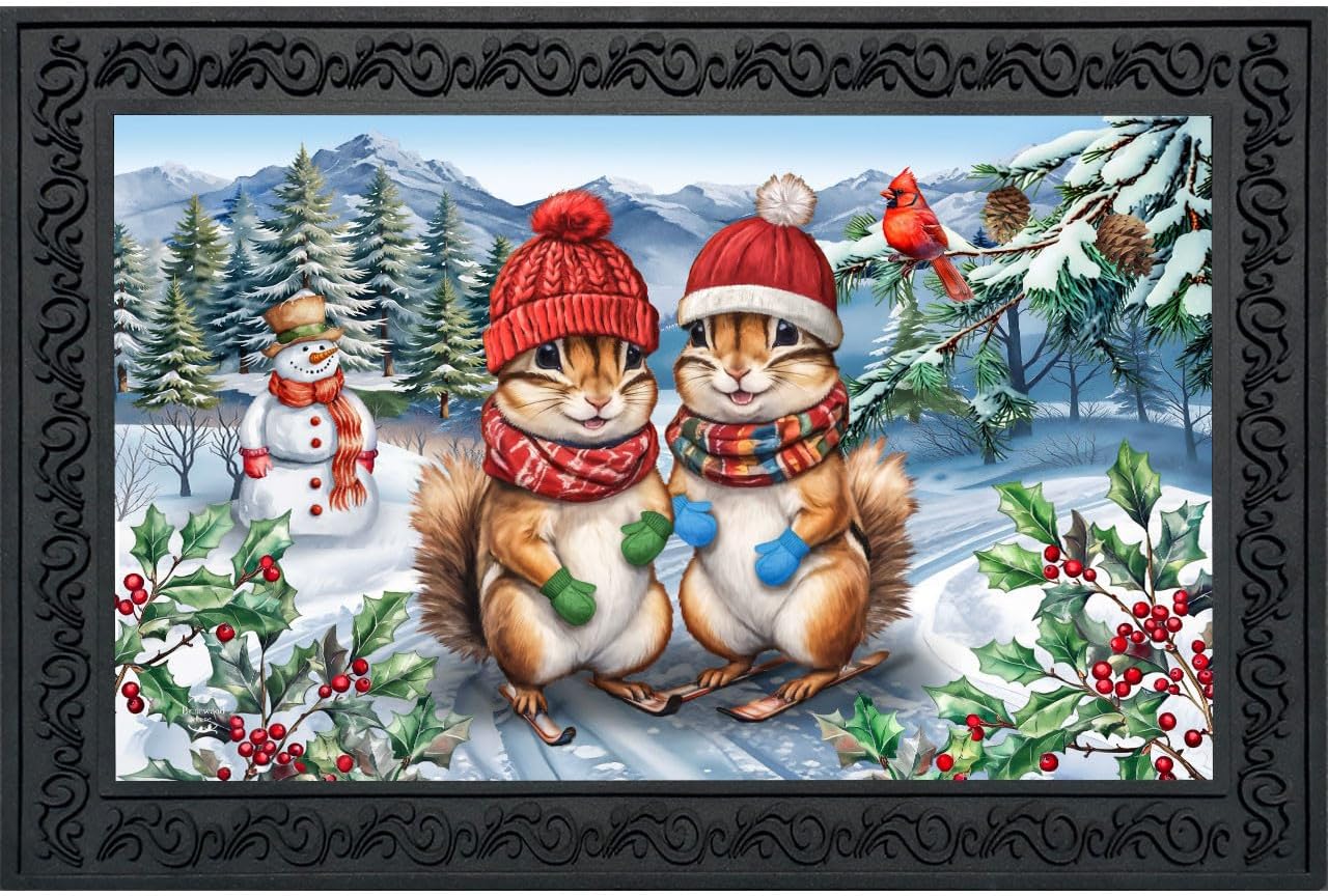 Briarwood Lane Come All Ye Faithful Winter Doormat