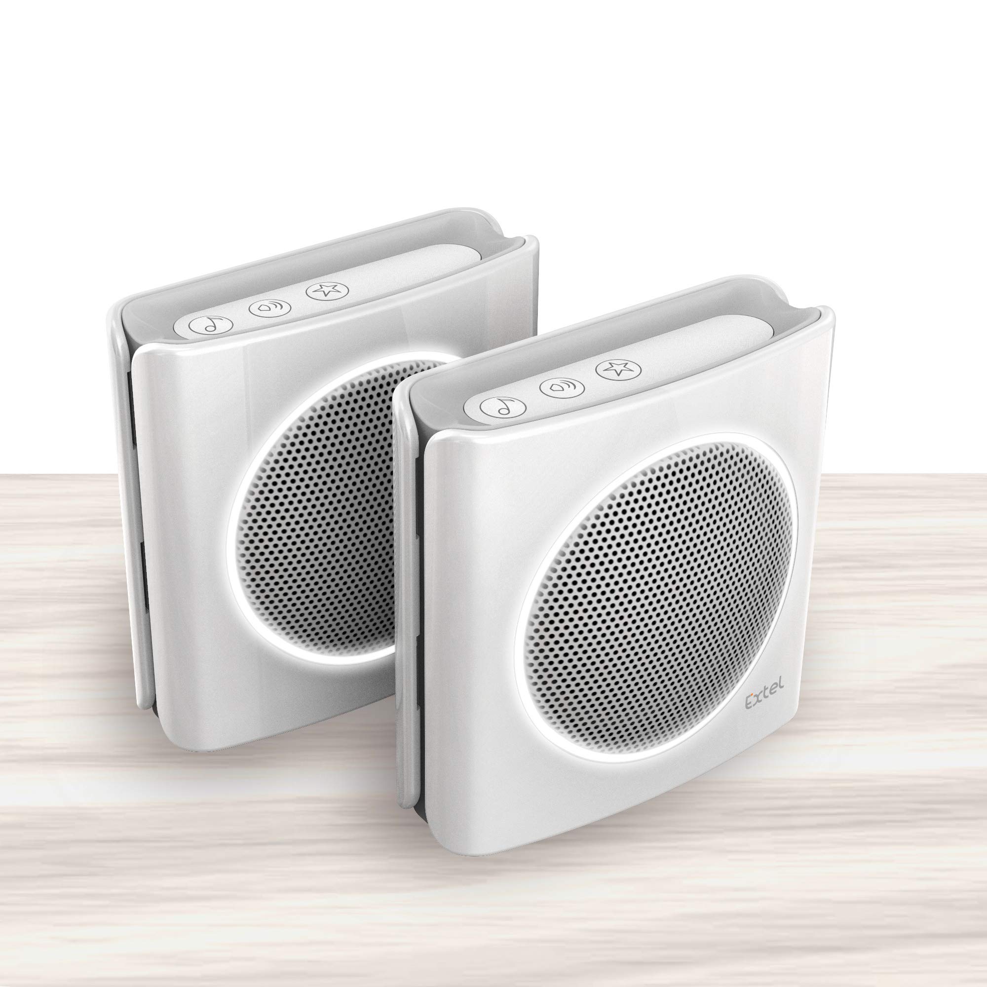 Lot de 2 sonnettes sans fil interconnectées, Facilité d’installation et d’utilisation, personalisation de la sonnette, rapport solidité du produit - Extel diBi Kit - Extel - 081745