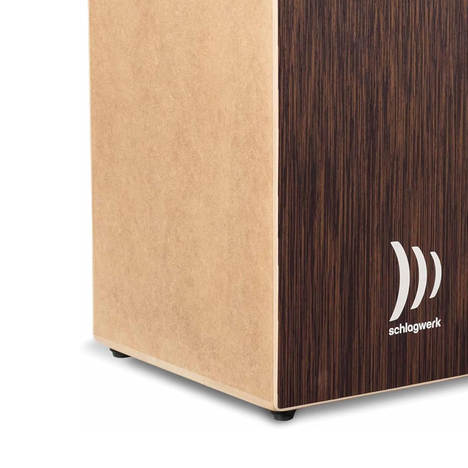 Schlagwerk CBA30SW - Cajón Pro Wenge, Instrumento Musical Cajón de Musica (incluye almohadilla de asiento y funda Keepdrum)