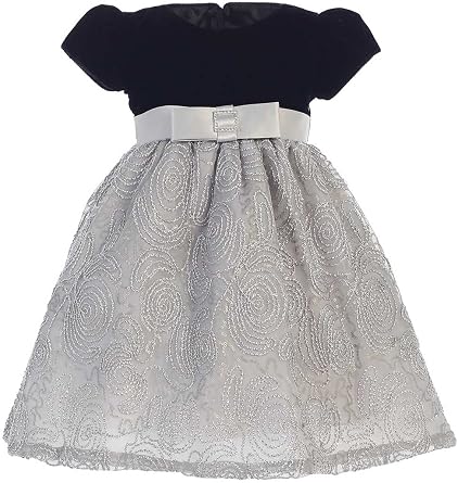 Christmas Dresses for Baby Girls - Toddler Velvet Dress - Holiday Tulle Dress for Girls - Vestidos de Navidad para Nina