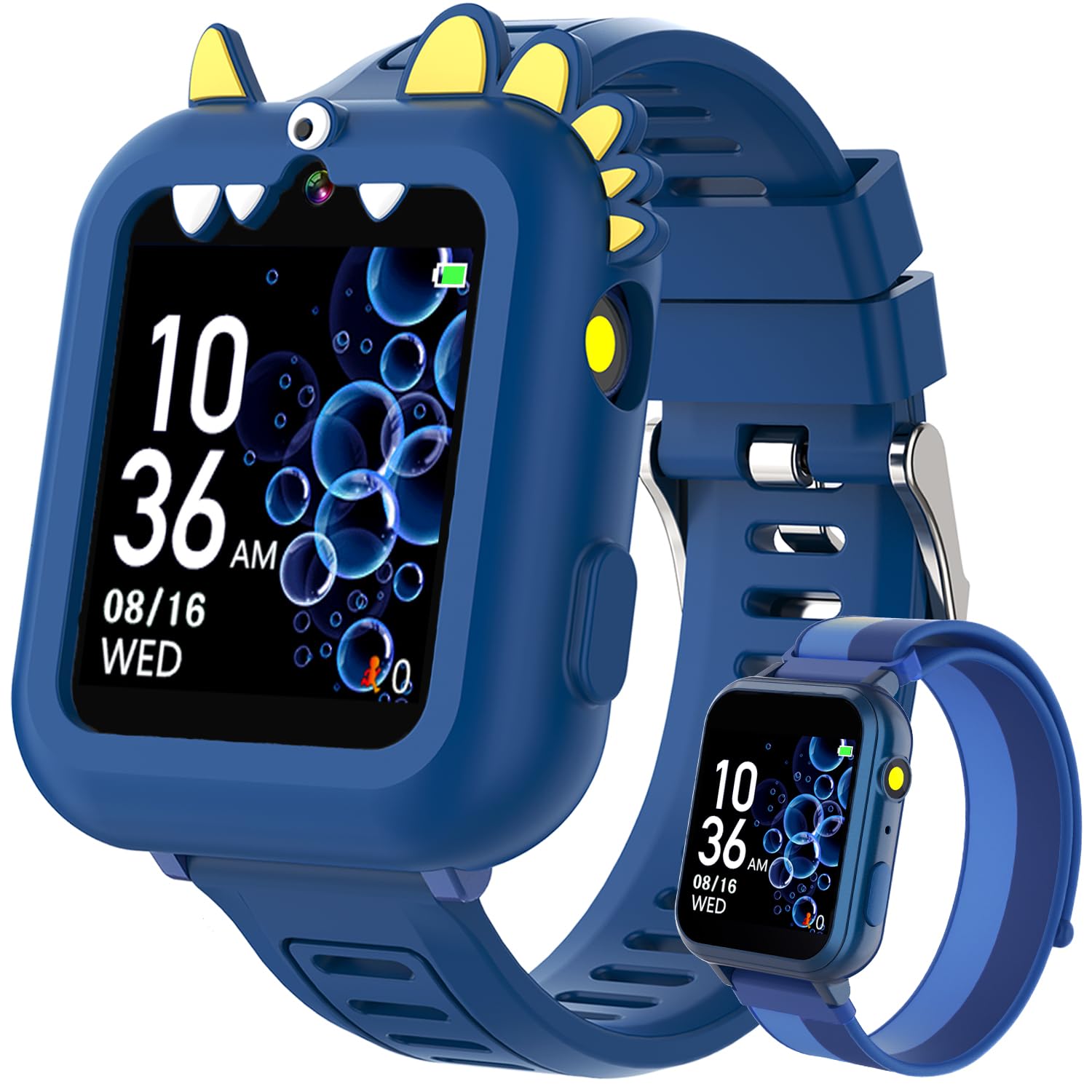 Cosjoype Smart Watch for Kids Age 4-12 39 Games Touchscreen Boys Watch with Camera Music Player Pedometer Flashlight