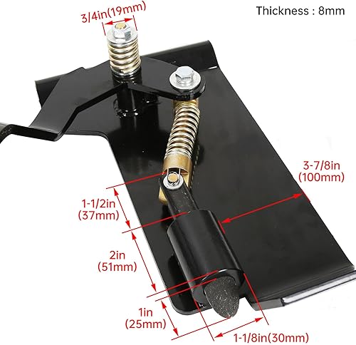 Miniatura 2 de Adaptador de conversión de cucharón de fijación rápida para bujía deslizante, placas de pestillo universales, reemplazo para John Deere OEM