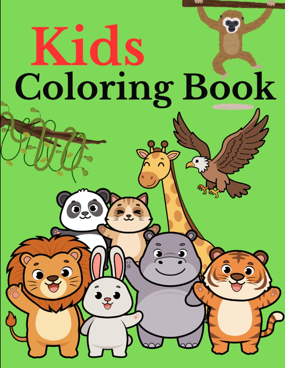 Animal Kingdom: A Fun Colouring Book for Kids