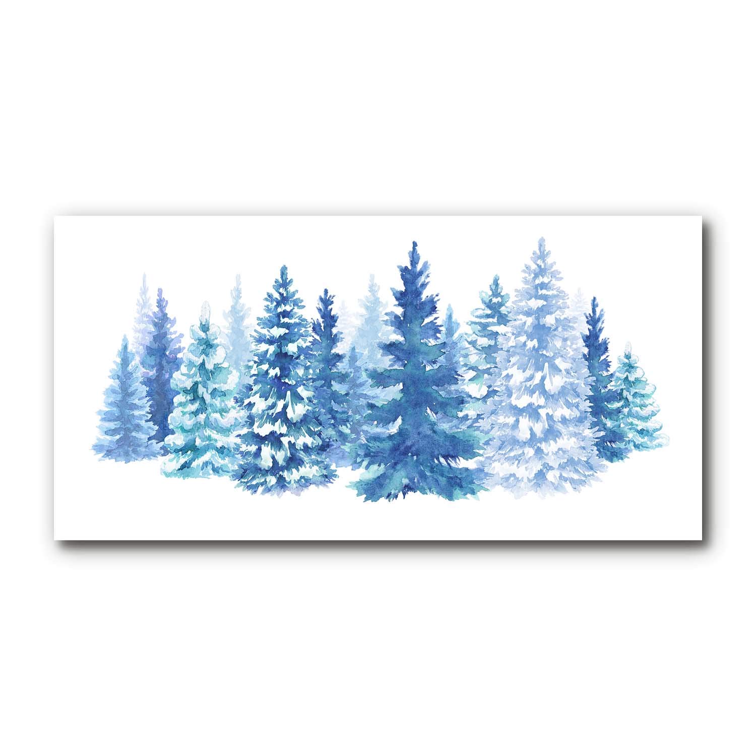 Tableau sur verre Tulup 120x60 cm pour une déco murale d'hiver