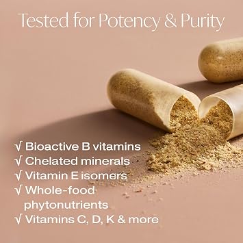 Designs for Beauty The Foundation of You - Womens Multivitamin Supplement, 120 Count - with Vitamin D, Vitamin C, Folate, Tocotrienols, Lutein, Broccoli Seed, and Zinc